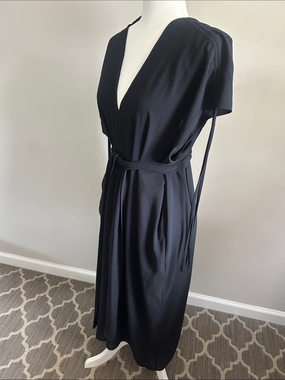 Malia Mills Black V-Neck Dress/Caftan - Picture 7 of 7